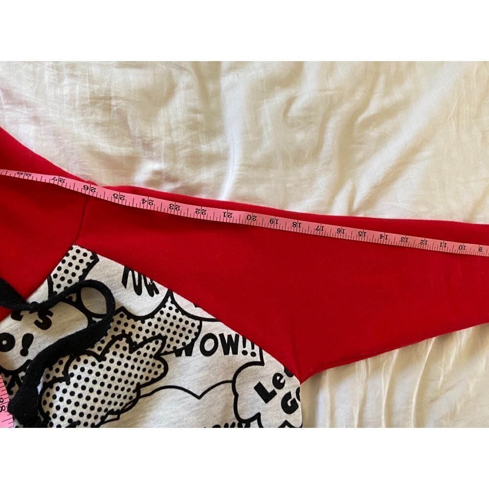 Hello Kitty Red and White Graphic Hoodie - Picture 6 of 8